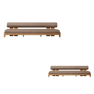 Meubles de patio Coin extérieur Meubles de jardin Villa en bois de qualité supérieure Canapé d'extérieur Meubles sectionnels modernes pour restaurant - Product Image 3