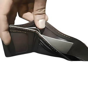 Portefeuille en cuir de qualité supérieure à trois volets pour homme, pour un usage quotidien, avec emplacement pour cartes et fenêtre d'identité, style élégant, compact, minimaliste, durable, cadeau - Product Image 5