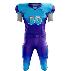 Maillot de football américain le plus vendu 100% polyester uniforme de football américain avec marque privée - Product Image 2