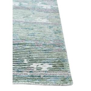 Alfombra Entropy Gris y Negra Anudada a Mano de Lana y Viscosa con Patrón Abstracto para Uso Doméstico-Siwv-22 - Product Image 4