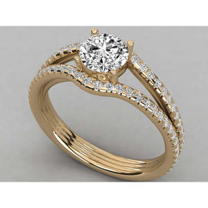 Bague pour femme en or 14 carats avec diamant solitaire cultivé en laboratoire - Product Image 6