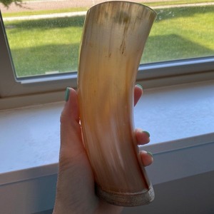 Cuerno Vikingo Auténtico para Beber, Hecho a Mano, Artesanía Natural, para Hidromiel, Cerveza, Whisky, Tamaño Personalizado, Cuerno de Búfalo, Religioso, Ecológico - Product Image 5