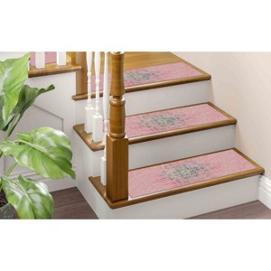 Tapis imprimé rose - Bohème, Oushak, Moderne, Personnalisé, 3D, Petit, Gobelin - Product Image 3