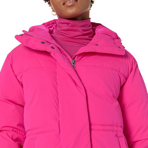 Bulk Production Women's Winter Windbreaker Warm Cropped Customizable Puffer Breathable <b>Jacket</b> Woman - Product Image 3