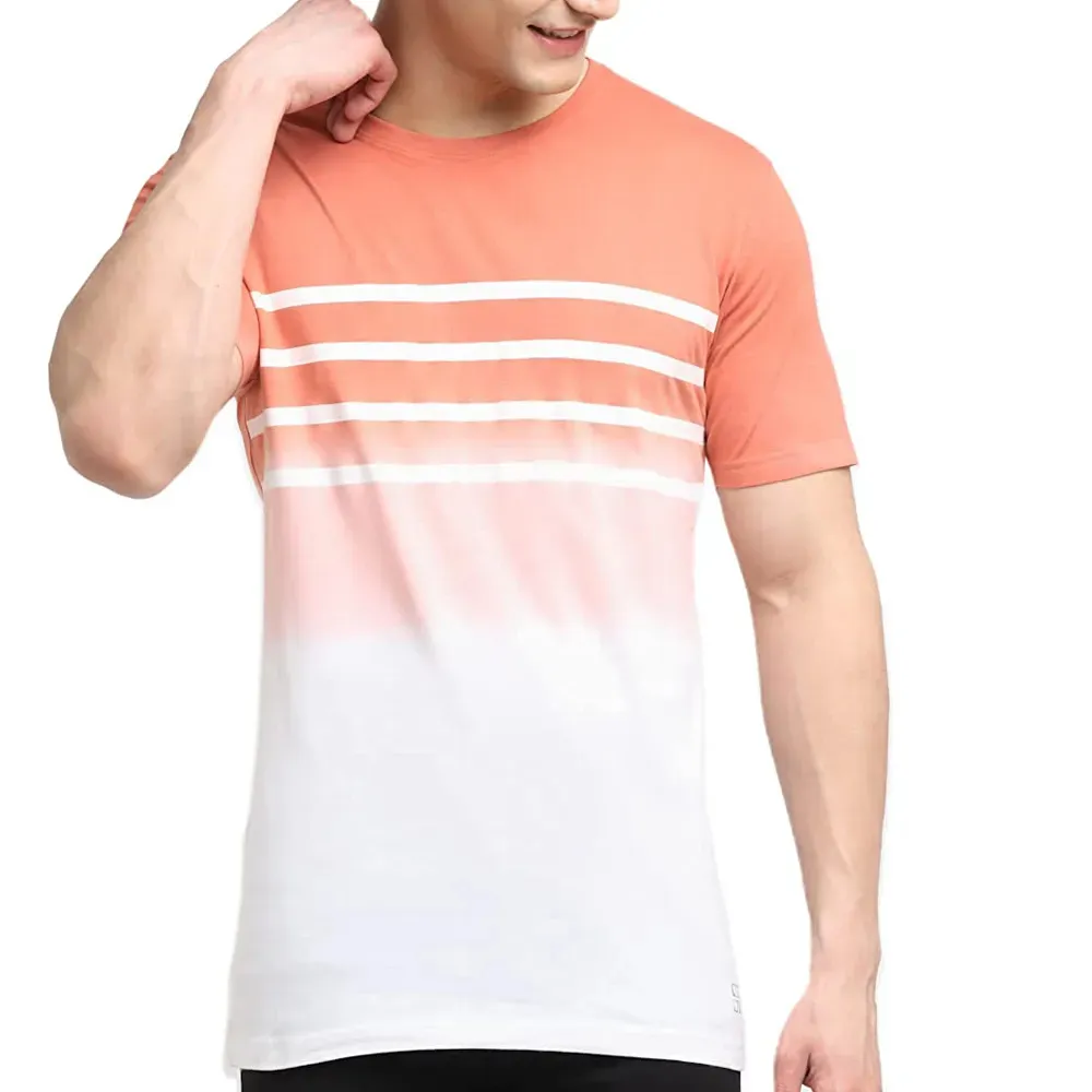 Beste Kwaliteit Katoenen Polyester Materiaal Mannen T-Shirt O Hals Slim Fit Effen T-Shirts Mannelijke Tops Korte Mouw T-Shirt Voor Mannen