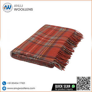 Manta de lana antigua Stewart Royal de nuevo diseño de Venta caliente del fabricante indio - Product Image 5