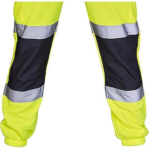 Vêtements de travail de sécurité haute visibilité pour hommes pantalons réfléchissants taille élastique poches à cordon pantalons de travail décontractés haute visibilité - Product Image 5