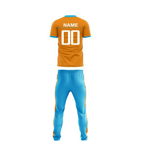 Conjunto de Uniforme de Cricket para Hombre con Logotipo y Nombre del Equipo, 100% Poliéster, Impresión por Sublimación Personalizada, Color Personalizado - Product Image 4