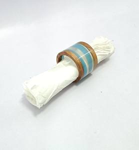 แหวนผ้าเช็ดปากดีไซน์ทันสมัยสำหรับโต๊ะอาหารที่ใส่เรซินตกแต่งโรงแรมตามขนาดที่กำหนดเอง - Product Image 3