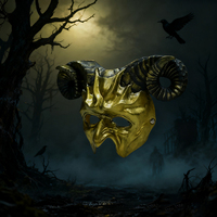 Masque de clown en PU de qualité professionnelle |   Masque de fête personnalisé respirant à couverture intégrale, design tendance pour Halloween et cosplay