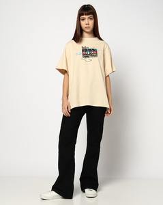 Camiseta de Algodón Extra Grande para Mujer, Estilo Hip Hop, Bordado, Venta Caliente, Manga Corta, Hombros Caídos, Estampado de Letras, Casual - Product Image 4