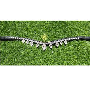 Cinta de Cuero para Caballo ADEEFA de Alta Calidad con Cristales Blancos Personalizables - Tamaños Personalizables - Product Image 6