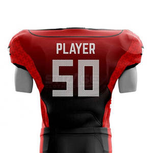 เนื้อผ้าเรียบเนียน ออกแบบเพื่อการเคลื่อนไหวที่สะดวกสบาย ระบายอากาศได้ดี ชุดฟุตบอลอเมริกันแขนสั้น ซึมซับเหงื่อ แห้งเร็ว คุณภาพสูง - Product Image 5