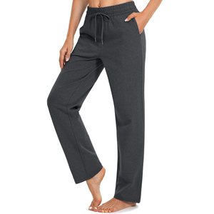 กางเกงออกกำลังกายสำหรับผู้หญิงสีพื้นระบายอากาศได้ดี - Product Image 3