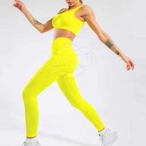 ชุดโยคะของผู้หญิงแบบกำหนดเองได้เอวยางยืดปิดเอวแบบแขนกุดน้ำหนักเบามีเอกลักษณ์ขนาดพิเศษ - Product Image 6