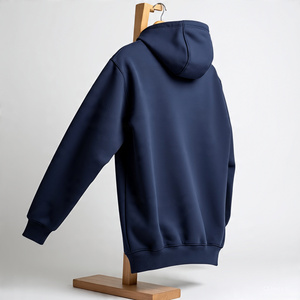 Sudadera con capucha Unisex 2025 de algodón de alta calidad, mezcla básica de tallas grandes, forro polar sólido de invierno con logotipo personalizado para hombres - Product Image 6
