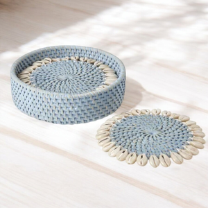 Rattan Coasters Home and Kitchen <b>Placemats</b> and Pads Finest Quality <b>Round</b> Shape Cup Coaters - Product Image 5
