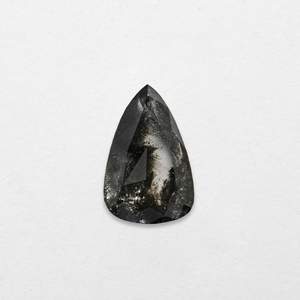 Diamants naturels en forme de goutte sel et poivre de 1,28 ct, 9,32x6,03x2,41 mm, excellente taille pour la fabrication de bijoux - Product Image 1