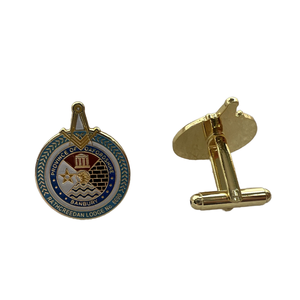 Juego de Gemelos y Pisacorbatas Steampunk para Hombre Jin-Ju, Movimiento Tourbillon Elíptico, Latón/Acero Inoxidable, Regalo de Boda o Compromiso - Product Image 1