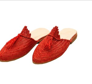 Coucher de soleil marocains tendance : Sandales ballerines en raphia pour vos soirées d'été rêveuses - Product Image 1