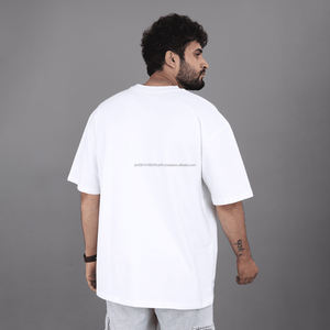 เสื้อยืดผู้ชายคอตตอน 100% สำหรับงานทางการ ขายส่ง มีโลโก้สั่งทำได้ ทรงโอเวอร์ไซส์ ผ้าถัก 230gsm ลายเรียบ - Product Image 2