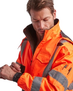 Venta caliente HI vis impermeable invierno reflectante seguridad ropa de trabajo chaqueta reflectante chaquetas reflectantes seguridad vial noche trabajo chaqueta - Product Image 1