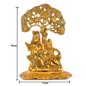 รูปปั้นพระราชาธิบดีรัฐวิชัย ชุบทอง งานเชื่อมโลหะ เครื่องใช้บนโต๊ะอาหาร แบบดั้งเดิม ศาสนา สมัยใหม่ รัฐราชสถาน ของตกแต่งบ้าน - Product Image 4