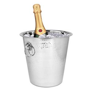 Seau à glace en acier inoxydable or et argent de qualité supérieure avec poignée pour les fêtes à la maison et les célébrations - Product Image 5