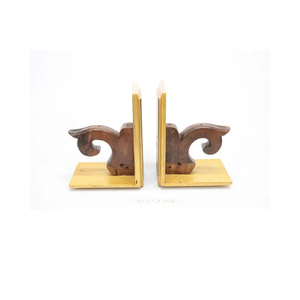 Eco-friendly Solid Wood Bookends Modern Art Design for Home <b>Table</b> Top Decoration-Bulk Supply at <b>Low</b> Price - Product Image 2
