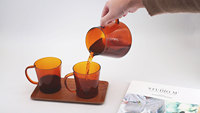 Carafe à café en verre borosilicate 300ml/600ml, écologique, moderne, en forme de cône, résistante à la chaleur, distributeur, service à thé 1-2 personnes