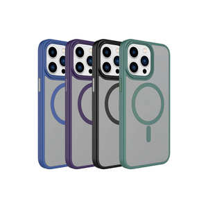 Coque Premium Mate pour Magsafe compatible avec la recharge sans fil pour iPhone 15 Pro, en silicone antichoc, finition givrée - Product Image 2