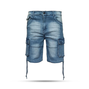 กางเกงยีนส์ขาสั้นเข้ารูปสไตล์คลาสสิกสำหรับผู้ชายกางเกงลำลองผ้ายืดแบบบางแฟชั่นใหม่ฤดูร้อนเป็นมิตรกับสิ่งแวดล้อม - Product Image 4