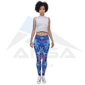 OEM Vente en gros Leggings de sport pour femmes à taille haute sublimés pour l'hiver, leggings de fitness, de course à pied et de yoga avec imprimé - Product Image 5