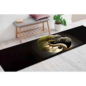 Tapis imprimé Zen Harmony : Yin Yang, Japonais, Arbre, Art moderne, Tapis de couloir, Tapis en velours - Product Image 4