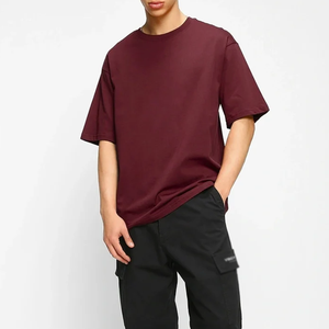 Factory-Made 100% Cotton Oversize T-<b>Shirts</b> Custom <b>Colour</b> Letter Pattern Hot Selling - Product Image 1