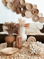 Meilleure vente Ensemble d'Assiettes décoratives en jonc de mer faites à la main