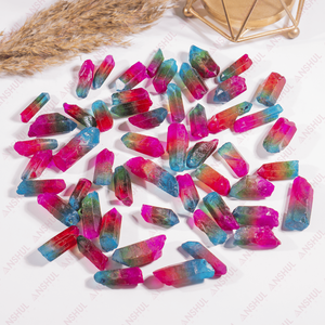 Vente en gros de mini-quartz arc-en-ciel de qualité supérieure, poli à la main, cristal naturel de guérison, décoration Feng Shui pour la maison, au meilleur prix - Product Image 1