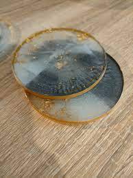 Vente en gros sous-verre en résine pour expositions de taille personnalisée fait à la main meilleure qualité nouveauté produit boissons décoration de table tapis et tampons - Product Image 6