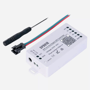 Controlador LED Inteligente SP801E Wifi Art-Net, Módulo <span class=keywords><strong>de</strong></span> Panel <span class=keywords><strong>de</strong></span> Matriz LED WS2812B WS2811, Tira <span class=keywords><strong>de</strong></span> Luces con Control Inalámbrico para IOS y Android, DC5-24V - Product Image 3