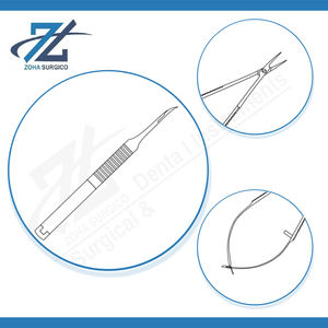 Portaagujas Microcurvo Manual Sin Retenedor, 110 mm de Largo, Acero Inoxidable Quirúrgico, Instrumentos Certificados por la CE, Hecho en Pakistán - Product Image 4