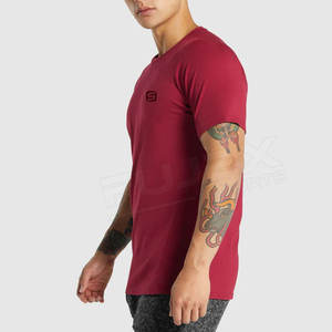 Camiseta Deportiva de Cuello Redondo para Hombre, Talla Grande, Personalizada, de Algodón/Poliéster, 220g, Transpirable y de Secado Rápido, Fabricante OEM - Product Image 3