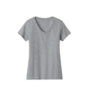 T-shirt classique pour femme à col en V, léger et respirant, parfait pour un usage quotidien, fabricant de marques privées - Product Image 3