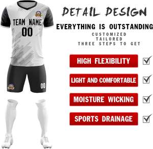 ชุดเสื้อฟุตบอลสำหรับผู้ใหญ่ชุดการพิมพ์ซับลิเมชันที่สมบูรณ์แบบเสื้อฟุตบอลออกแบบได้ตามที่ต้องการ - Product Image 2