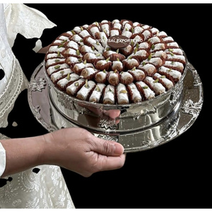 Cuenco de chocolate con acabado de plata brillante, cuenco dulce decorativo de forma redonda, cuenco de Chocolate de Metal decorativo de alta calidad - Product Image 3