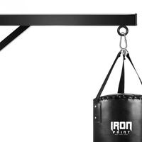 Sac de frappe lourd pour boxe avec rembourrage en PU/PVC et tissu Oxford EPE pour l'entraînement à domicile, fixation murale IRON PUNCH INDUSTRIES