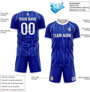 ชุดฟุตบอลพรีเมียมแบบสั่งทำพิเศษ ชุดยูนิฟอร์มทีมฟุตบอล OEM ODM เสื้อผ้ากีฬาระบายอากาศดี ขายส่ง ราคาเหมาะสม - Product Image 5