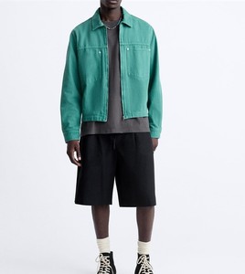 โลโก้ที่กําหนดเอง OEM เสื้อแจ็คเก็ตผ้าใบผ้าเดนิมแบบกําหนดเองสําหรับรถบรรทุกคอปก - Product Image 6