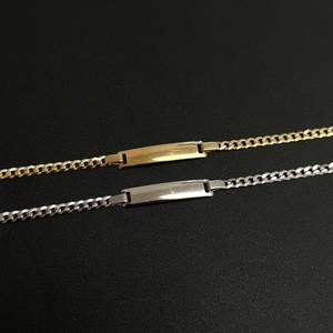 ID CHAIN ของผู้ชาย, สร้อยข้อมือเงินของผู้ชายบาง, สร้อยข้อมือเงินชาย, สร้อยข้อมือชื่อสำหรับผู้ชาย - Product Image 1