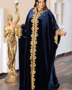 Modern Moroccan Islamic <b>Kaftan</b> <b>for</b> Women Long Floor-Length <b>Beach</b> Dress with Breathyable Long Sleeve ODM Supply - Product Image 1