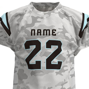 Uniforme de fútbol americano mezcla de poliéster hecho a medida gráficos sublimados absorción de humedad costuras reforzadas comodidad flexible - Product Image 6